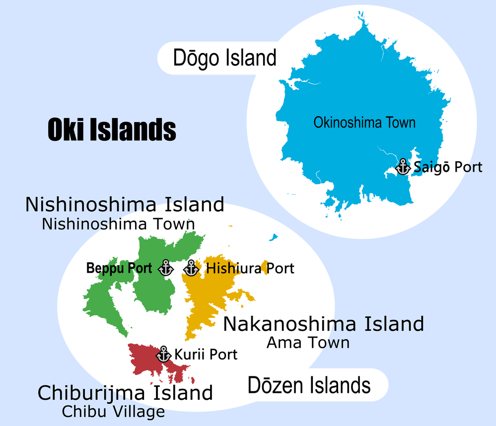 隠岐の島MAP